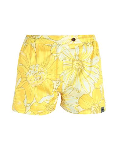 Aspesi Woman Beach Shorts And Pants Yellow Size L Polyester