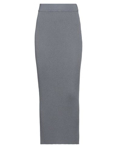 Alpha Studio Woman Maxi Skirt Slate Blue Size 6 Viscose, Polyester, Polyamide