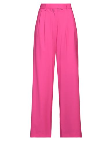 Msgm Woman Pants Pink Size 6 Virgin Wool, Polyamide