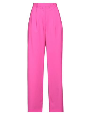 Msgm Woman Pants Fuchsia Size 2 Virgin Wool, Elastane In Pink