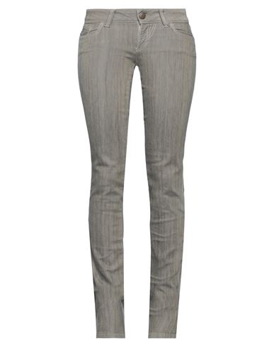 Byblos Woman Jeans Khaki Size 26 Cotton, T-400 Fiber In Beige