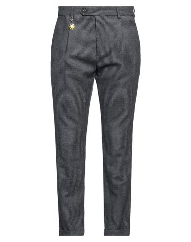 Manuel Ritz Man Pants Navy Blue Size 40 Wool, Polyester, Cashmere, Polyamide, Elastane