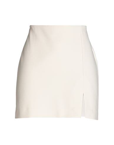 Arket Woman Mini Skirt Off White Size L Cotton, Polyester, Elastane
