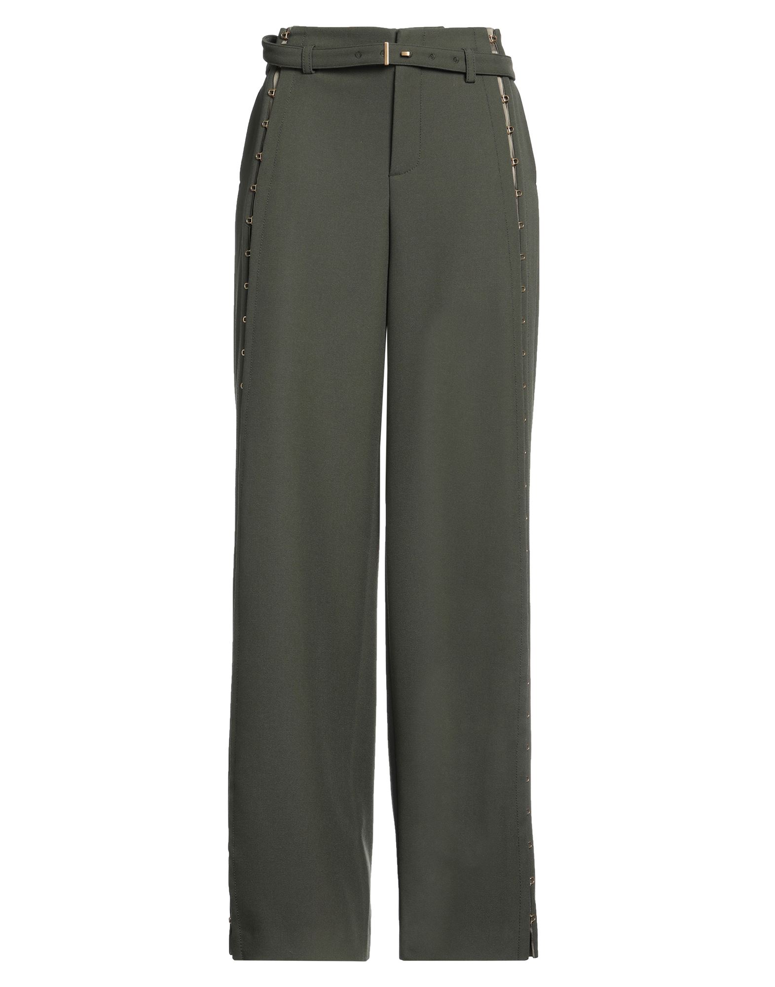 《セール開催中》DION LEE レディース パンツ ミリタリーグリーン S ポリエステル 55% / ウール 45%