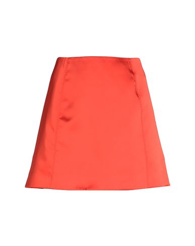 Arket Woman Mini Skirt Orange Size 12 Polyester