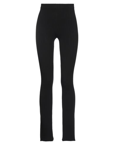 Laneus Woman Leggings Black Size 6 Viscose, Polyester
