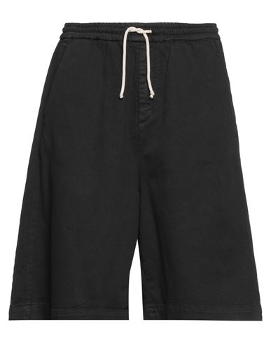 Shop Société Anonyme Man Shorts & Bermuda Shorts Black Size Xs Cotton, Elastane