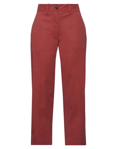 Nine:inthe:morning Nine In The Morning Woman Pants Rust Size 25 Cotton, Elastane In Red