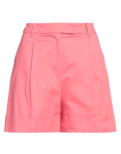 Fracomina Woman Shorts & Bermuda Shorts Pink Size 4 Cotton, Elastane, Polyester