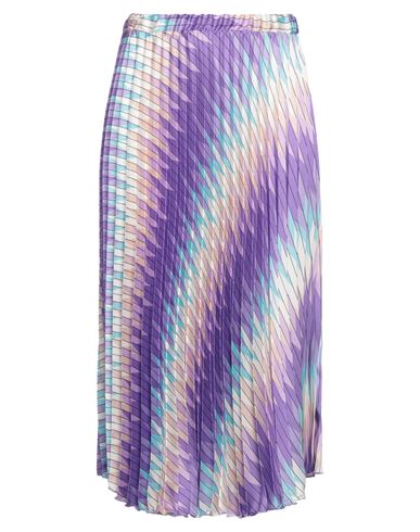Vicolo Woman Midi Skirt Purple Size Onesize Polyester