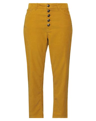 Dondup Woman Pants Mustard Size 29 Cotton, Lyocell, Elastane In Yellow