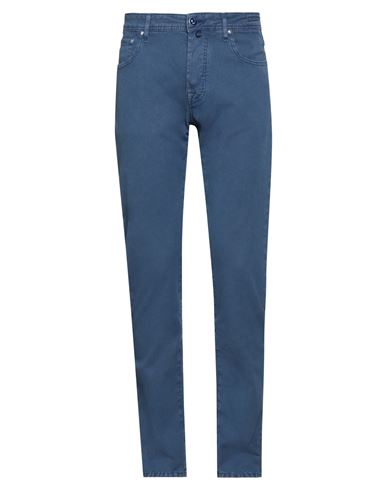 Shop Jacob Cohёn Man Pants Blue Size 33 Cotton, Elastane