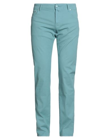 Jacob Cohёn Man Pants Azure Size 35 Cotton, Elastane In Blue