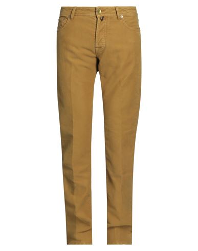 Jacob Cohёn Man Pants Mustard Size 35 Cotton In Yellow