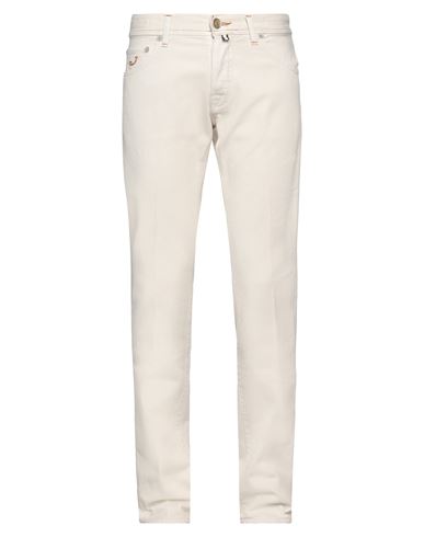 Shop Jacob Cohёn Man Jeans Off White Size 31 Cotton