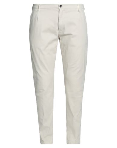 Yan Simmon Man Pants Cream Size 38 Cotton, Elastane In White