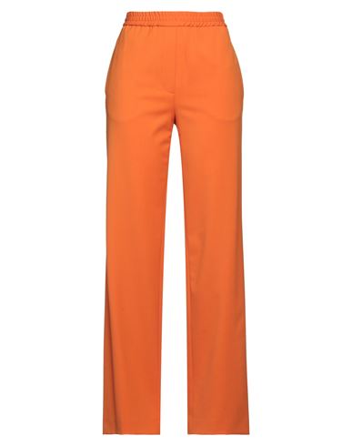 Manuel Ritz Woman Pants Orange Size 4 Polyester, Virgin Wool, Elastane
