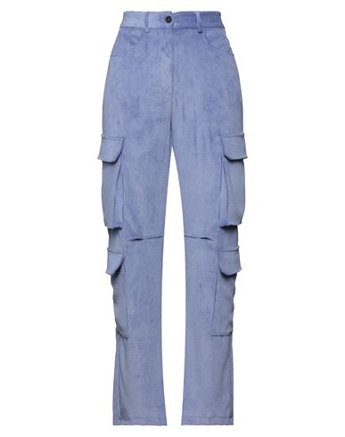 Vicolo Woman Pants Lilac Size L Polyester, Polyamide, Elastane In Purple