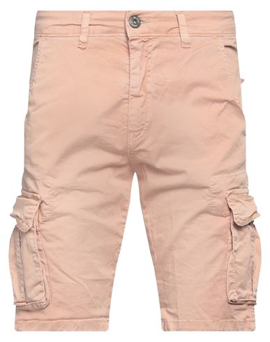Displaj Man Shorts & Bermuda Shorts Light Pink Size 28 Cotton, Elastane