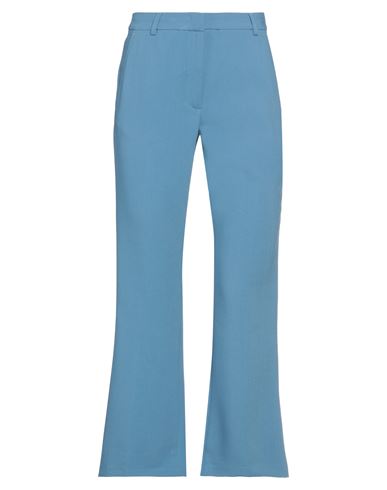 Shop Attic And Barn Woman Pants Pastel Blue Size 10 Polyester, Viscose, Elastane