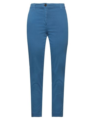 Marella Sport Woman Pants Pastel Blue Size 2 Cotton, Elastane