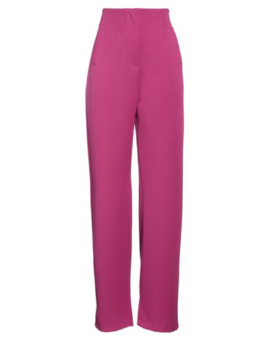 Le Streghe Woman Pants Magenta Size L Polyester, Elastane