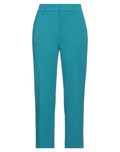 Merci .., Woman Pants Turquoise Size 6 Polyester, Viscose, Elastane In Blue