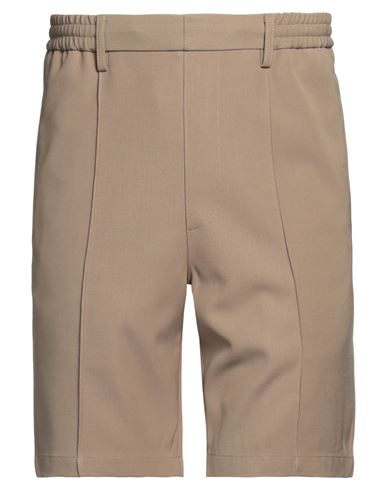 Ami Alexandre Mattiussi Man Shorts & Bermuda Shorts Khaki Size 38 Polyester, Wool In Beige