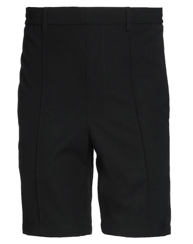 Ami Alexandre Mattiussi Man Shorts & Bermuda Shorts Black Size 40 Polyester, Wool
