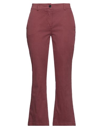 Another Label Woman Pants Mauve Size 12 Cotton, Elastane In Purple