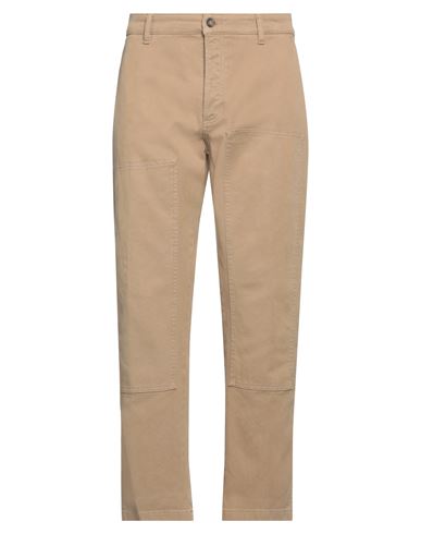Siviglia Man Jeans Camel Size 35 Cotton, Elastane In Beige