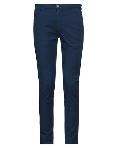 Yan Simmon Man Pants Blue Size 32 Cotton, Elastane