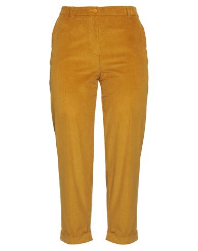 Pennyblack Woman Pants Ocher Size 8 Cotton, Elastane In Yellow