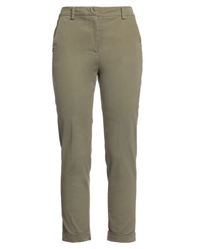 Manila Grace Woman Pants Military Green Size 4 Cotton, Elastane