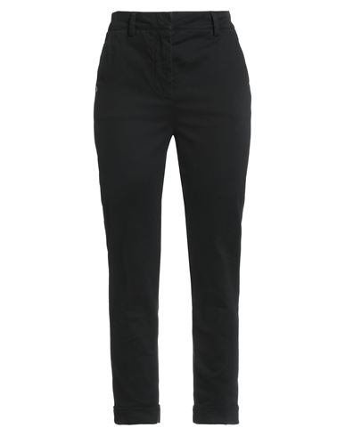 Manila Grace Woman Pants Black Size 4 Cotton, Elastane In Black