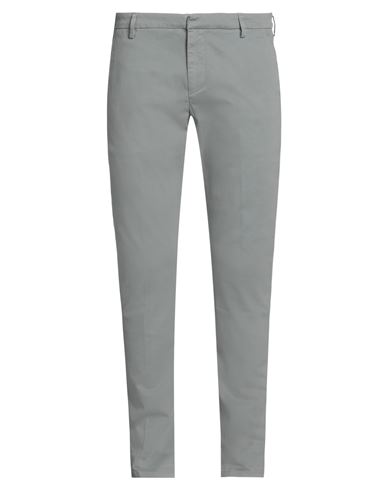 Dondup Man Pants Grey Size 36 Cotton, Elastane In Grey