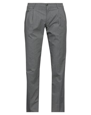 Dolce & Gabbana Man Pants Lead Size 38 Linen, Cotton In Grey