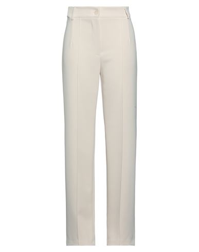 Le Streghe Woman Pants Cream Size S Polyester, Elastane In White