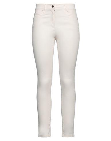 Pennyblack Woman Pants Ivory Size 12 Cotton, Polyester, Elastane In White