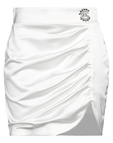 Gaelle Paris Gaëlle Paris Woman Mini Skirt White Size 8 Polyester, Elastane