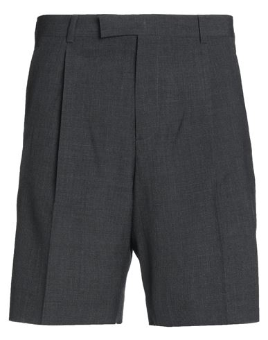 Dior Homme Man Shorts & Bermuda Shorts Lead Size 32 Virgin Wool, Elastane In Grey