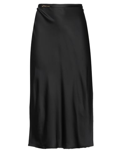 Jacquemus Woman Midi Skirt Black Size 6 Viscose, Elastane