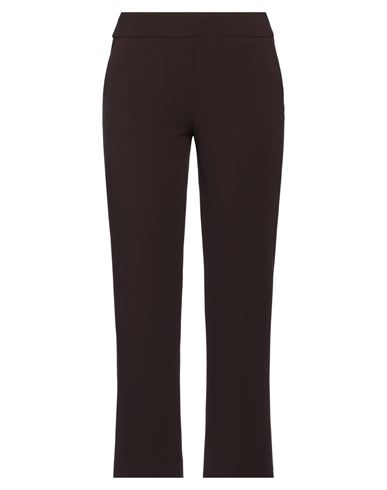 Emme By Marella Woman Pants Chocolate Brown Size 4 Polyester, Viscose, Elastane In Brown