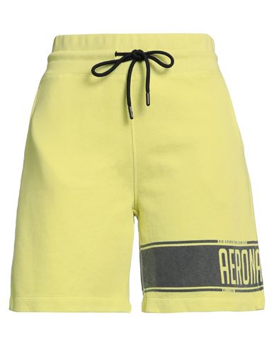 Aeronautica Militare Woman Shorts & Bermuda Shorts Acid Green Size S Cotton