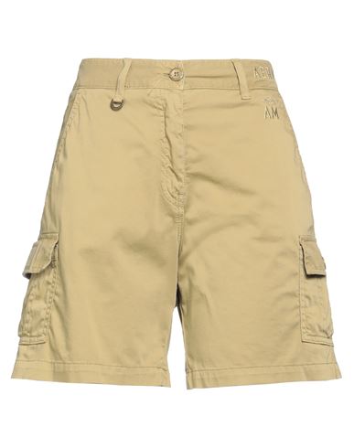 Aeronautica Militare Woman Shorts & Bermuda Shorts Military Green Size 8 Cotton, Elastane