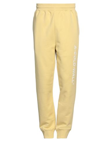 A-cold-wall* Man Pants Light Yellow Size L Cotton, Elastane