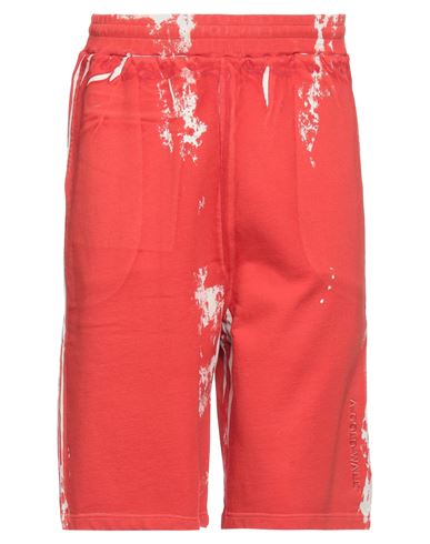 A-cold-wall* Man Shorts & Bermuda Shorts Tomato Red Size Xl Cotton