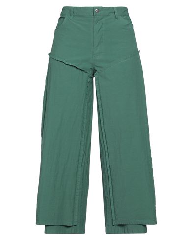 Eckhaus Latta Woman Pants Dark Green Size 35 Nylon, Cotton
