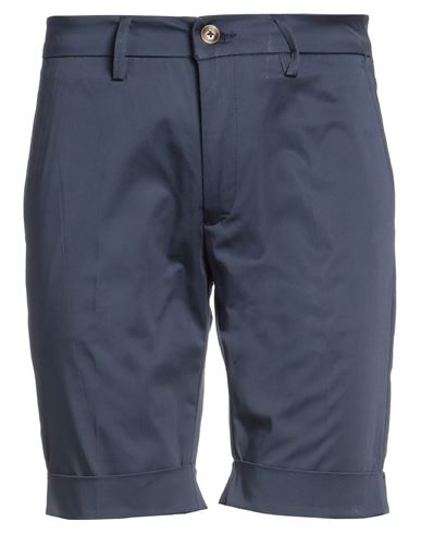 Bulgarini Man Shorts & Bermuda Shorts Navy Blue Size 31 Cotton, Elastane