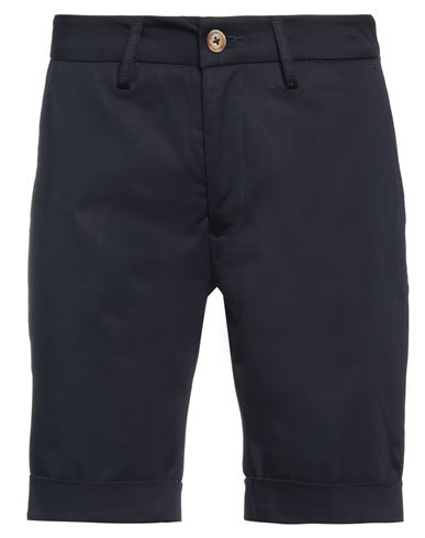 Bulgarini Man Shorts & Bermuda Shorts Midnight Blue Size 29 Cotton, Elastane